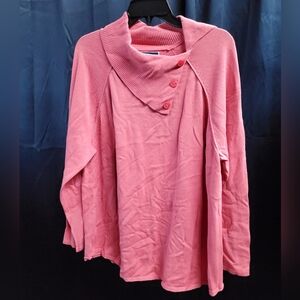 Karen Scott Coral Knit Top